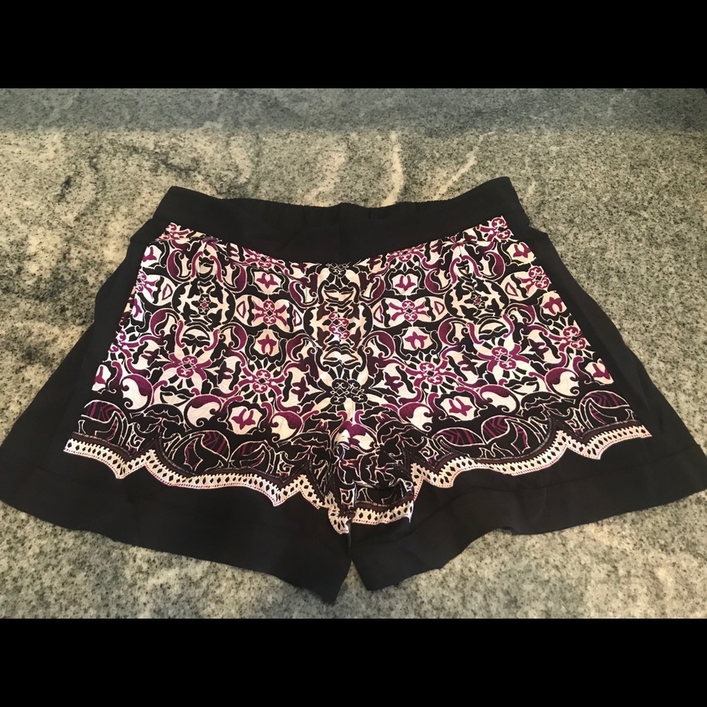 White House Black Market Batik Pattern Shorts